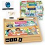 Enciclopedia Montessori despre scris cu suport din lemn 3-6 ani
